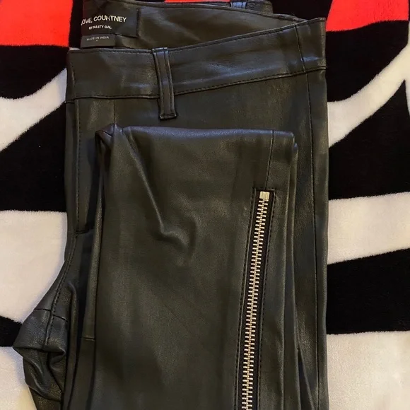 Nasty gal Love Courtney rock city leather pants